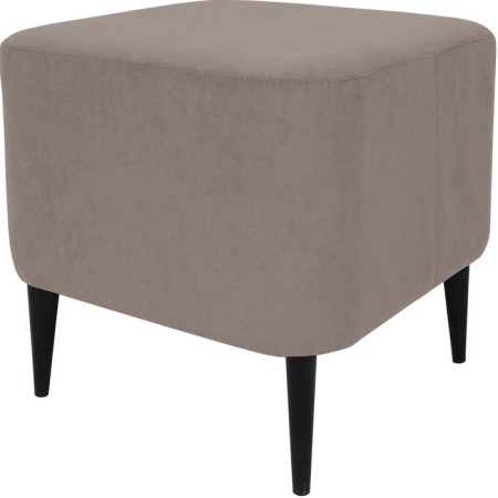 Pouffer "Muse 400", 410 × 410 × 450 mm, velor, coffee color