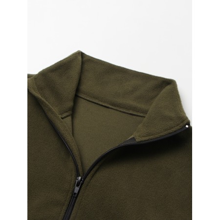 Толстовка для девочки MINAKU: Fleece Soft, цвет хаки, рост 170 см-1