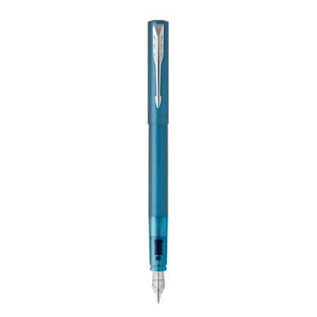 Feature pen Parker Vector XL, Blue Corps, Feather F, Stainless Steel, Gift Box.-3