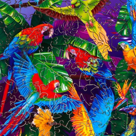 Puzzle wooden figured "Tropical fairy tale", complex-5