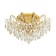Fenoullet 1, 6x25W E14 chandelier, brass color