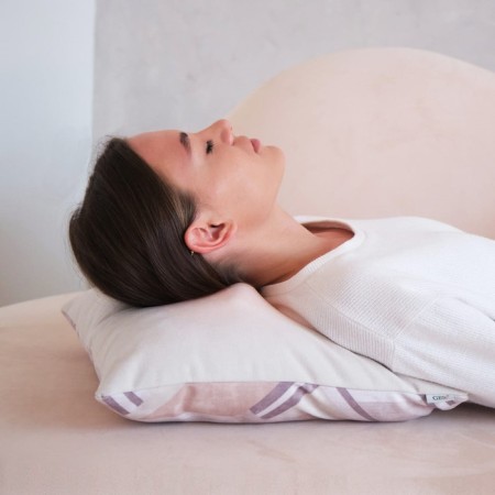 Massage pillow GESS-161 Deco, 18 W, 2 modes, 4 videos, IR heat, battery, blue-5
