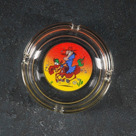 Set "jokes", 2 glasses for beer 300 ml, ashtray-7