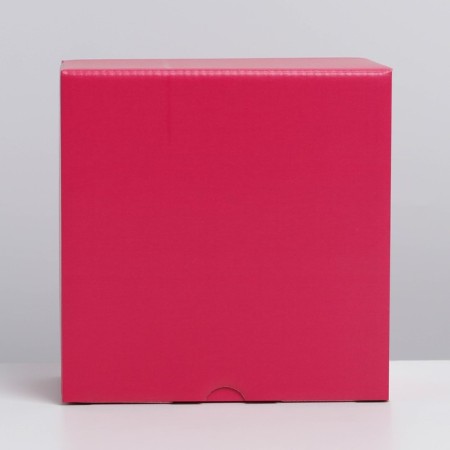 Gift folding box, packaging, Fuchsia, 15 x 15 x 7 cm-5