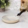 STON SIGN, D = 17 cm, plastic handle, anti -stick coating, beige color