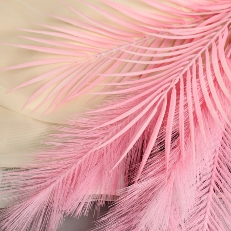 Decor "Feat and Palma" 72 cm, pink-1
