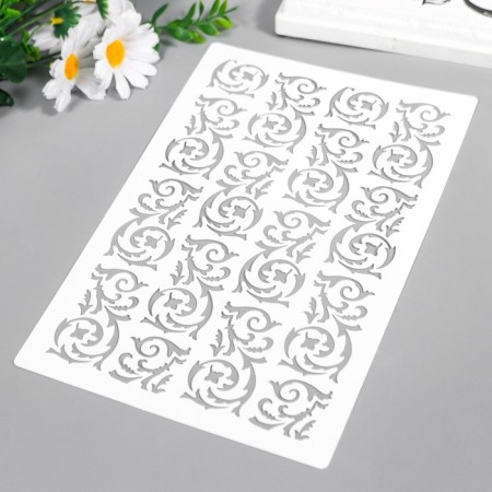 Plastic stencil "monogram" 24x16 cm-1