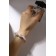 Baroque Baroque Bracelet Clock, white color in gold, l = 18 cm