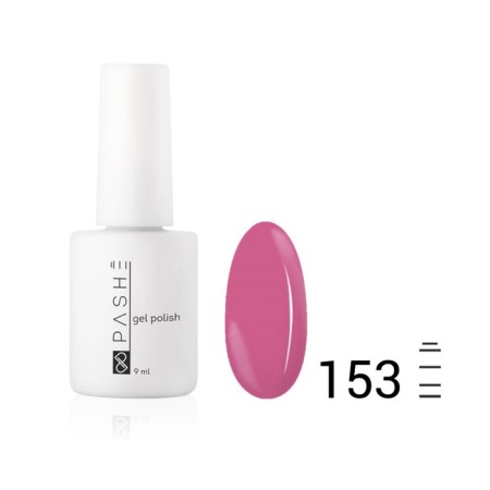Color gel polish Pashe, No. 153 Wild rose, 9 ml