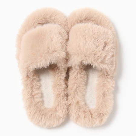 Women's slippers with an open nose, size 39, beige-4