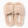 Women's slippers with an open nose, size 39, beige
