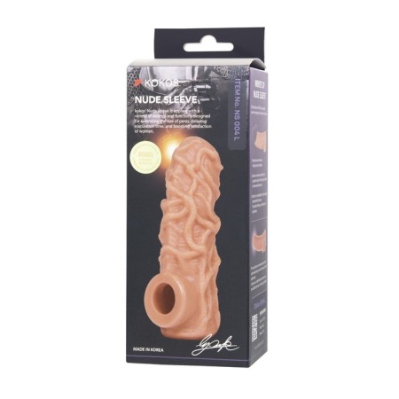 Kokos nozzle is realistic with additional stimulation, TPE, bodily, 15.6 cm, l-8