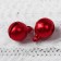 Bells for needlework, set of 20 pcs., Size 1 pc. - 1 cm, red color