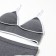 Female set (top, panties) dark gray color, size 42-44