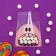 BOPP package with sticky tape, "monstrik", 10*10+3cm