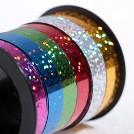 Packaging holographic tape, assorted, 6 colors, 0.5 cm x 3 m-1