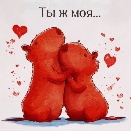 Gift Paper Packet, "My Capybara", 24 x 10.5 x 32 cm-1