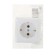 The "hit" Sche RA16-133-B, 16 A, single, external, with salary, white color.