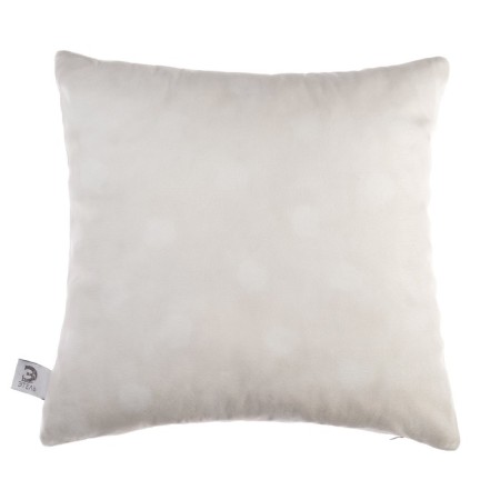 Decorative pillow "Ethel" white peas, 40x40 cm, velor, 100% p/e-3