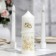 A set of wedding suppositories with beads "Wedding rings", white, handmade, mix