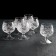 A set of crystal glasses for brandy "Mill", 300 ml, 6 pcs