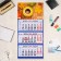Quarterly calendar, Coffee - 2 "2025, 69 x 31 cm