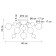Ceiling chandelier Arte Lamp Molecule A8313PL-5GO, G9, 5x40 W, 60x60x33 cm, golden