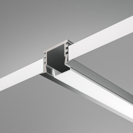 Aluminum profile built-in Led Strip Alm006S-2M, 200x2.2x1.2 cm, silver color-2