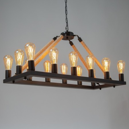 Herda chandelier 14he27 40w Black 85x35x40cm Bayerlux-2