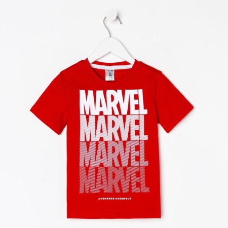 Marvel T-shirt, height 86-92, red