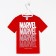 Marvel T-shirt, height 86-92, red