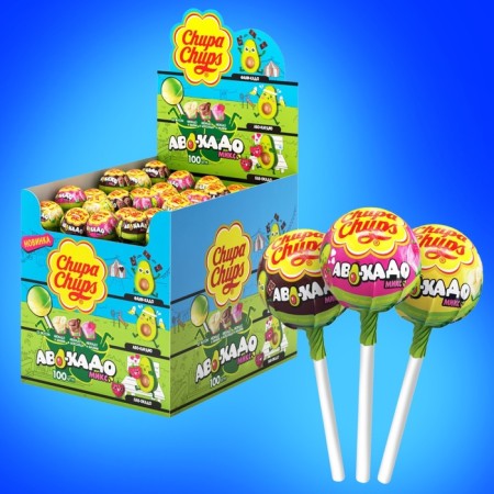 Caramel SHUPA-Chups Avocado-Smuy, Mix, 12 g