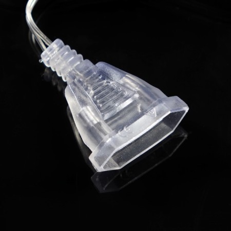 Extension cord for indoor garlands with a switch, 3 m, transparent thread, UMS-Vilka-4