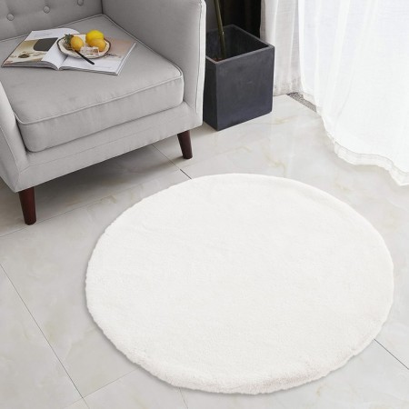 Round rug Sofi de Marko Camilla, D = 150 cm, white color