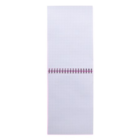 A5, 80 sheets, cell, Erichkrause "Silhouette", plastic cover silk -filter, 100%white plastic cover, pink, pink-1