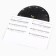 Musical instrument glucophone, black, 11 petals, 17 x 8 cm