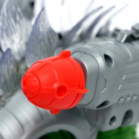 Dinosaur "Dino-Win", works from batteries, shoots with rockets, light and sound, color mix-3