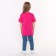 T -shirt nursery, pink color, height 110 cm