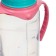 A bottle for feeding, classic throat, 250 ml., 0 months, cylinder, with handles, turquoise/pink color