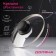 Glass cover for pans and pots "Dolyana", D = 18 cm, stainless rim, plastic handle