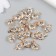 Decor for creativity Metal "Flower" gold, crystal 0.6x1x1 cm