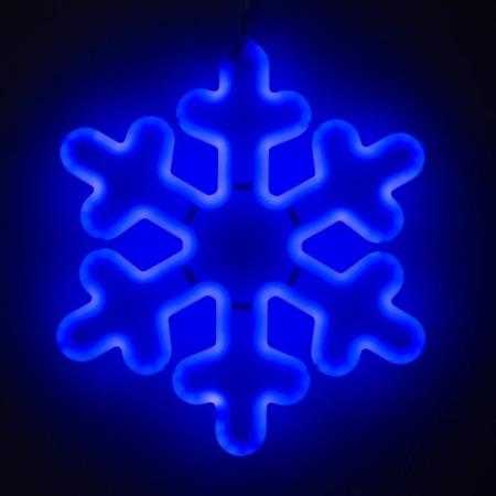 LED figure "Snowflake" 30 cm, plastic, 220 V, glow of blue