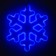 LED figure "Snowflake" 30 cm, plastic, 220 V, glow of blue