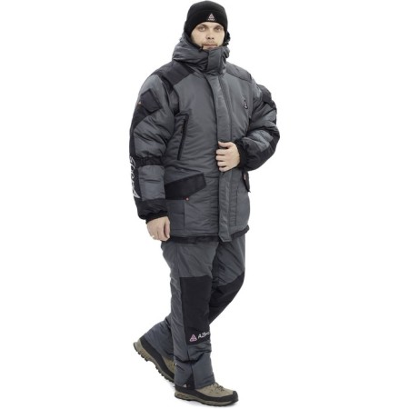Costume "Winter Hill", Taslan, size 54, gray/black color-3