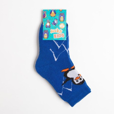 Noski children's terry, blue color, size 14-3