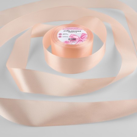 Satin tape, 40 mm × 23 ± 1 m, pale first-item # 07