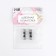 Club for the cord, double, d = 4 mm, 8 × 26 mm, 2 pcs, silver color
