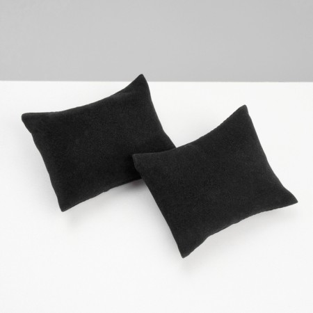 Jewelry pillow, phlock, 8 × 6.5 × 3.5 cm, black color-1