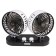 Fan in the double 2x15cm 12V plastic, ACF-12-06