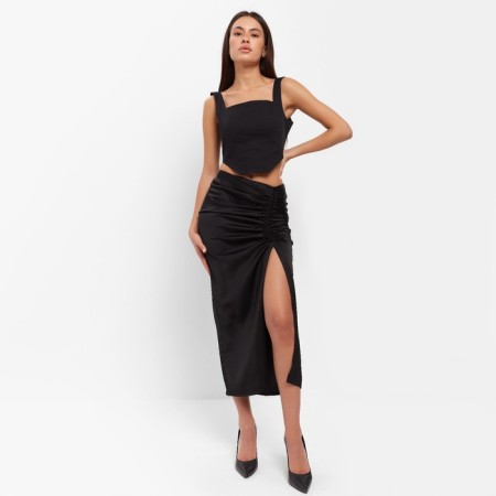 Women's skirt on the Mist: Classic Collection p. 48, black color